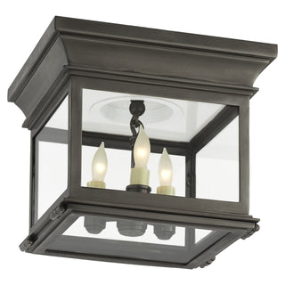 Visual Comfort Signature Canada - CHC 4128BZ-CG - Three Light Flush Mount - Club Square - Bronze