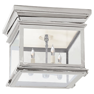 Club Square Three Light Flush Mount