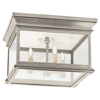 Visual Comfort Signature Canada - CHC 4129AN-CG - Three Light Flush Mount - Club Square - Antique Nickel