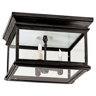Club Square Three Light Flush Mount