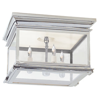 Club Square Three Light Flush Mount