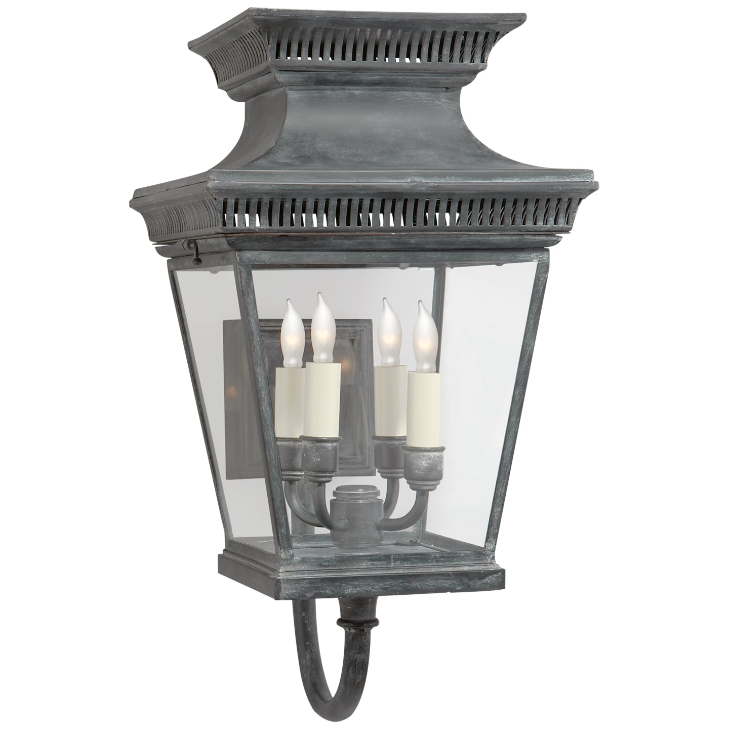 Visual Comfort Signature Canada - CHD 2952WZ - Four Light Wall Lantern - Elsinore - Weathered Zinc