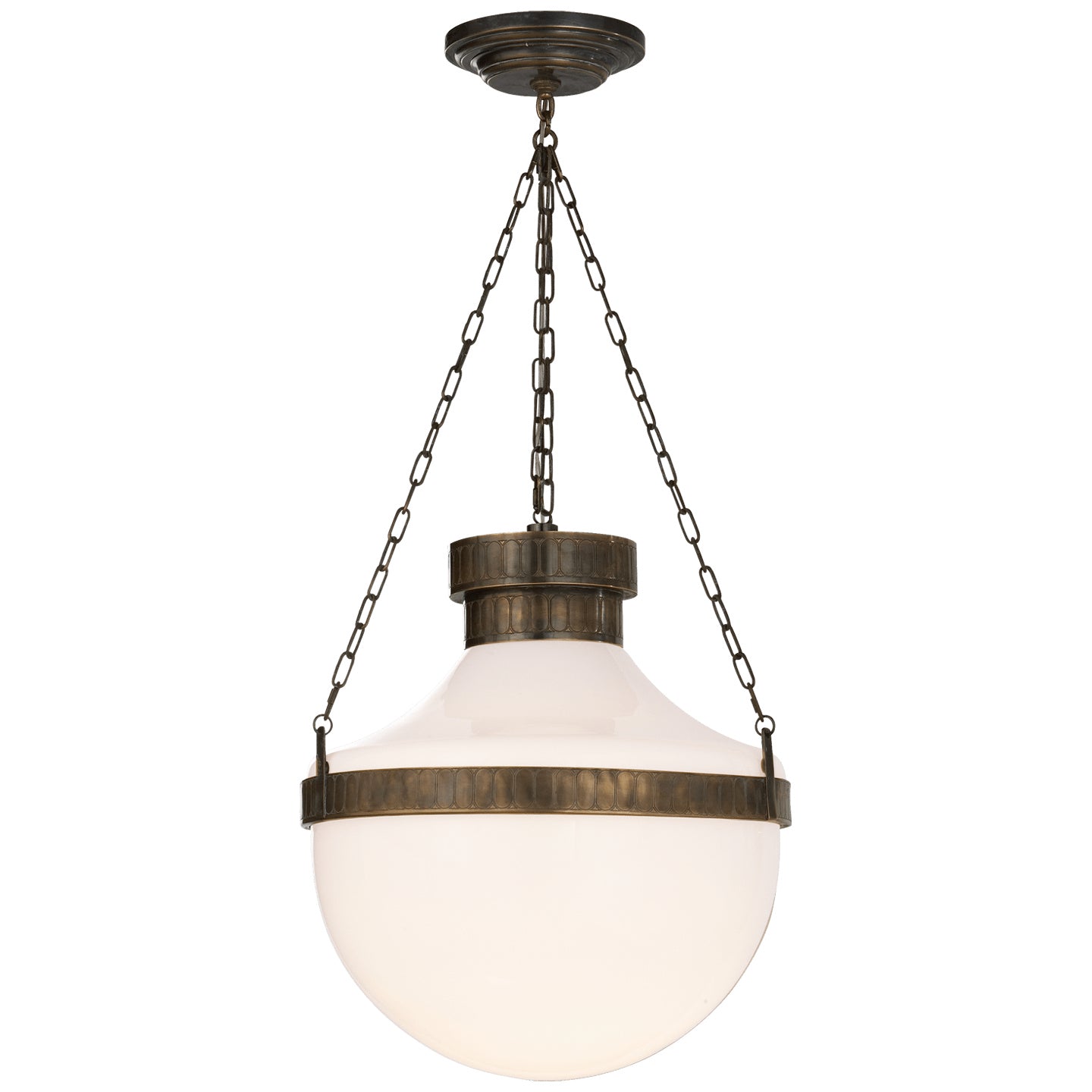 Visual Comfort Signature Canada - MS 5030ABV-WG - Two Light Lantern - Modern Schoolhouse - Antique Brass with Verde