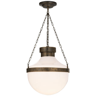 Visual Comfort Signature Canada - MS 5030ABV-WG - Two Light Lantern - Modern Schoolhouse - Antique Brass with Verde