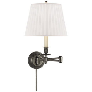 Visual Comfort Signature Canada - S 2010BZ-S - One Light Swing Arm Wall Lamp - Candle Stick - Bronze