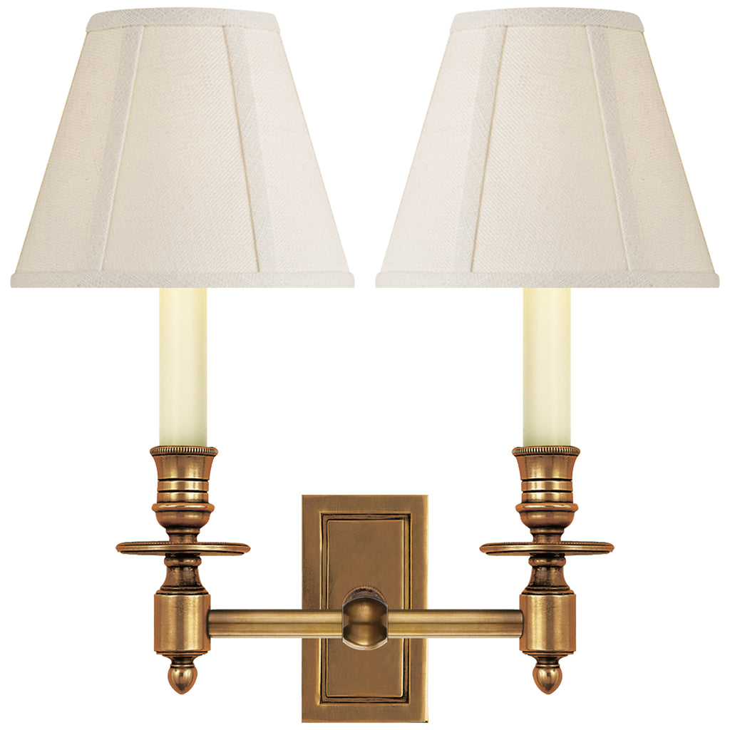 Visual Comfort Signature Canada - S 2212HAB-L - Two Light Wall Sconce - French Library - Hand-Rubbed Antique Brass