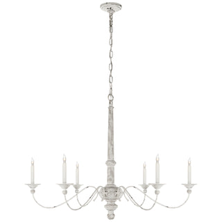 Visual Comfort Signature Canada - S 5212BW - Six Light Chandelier - Country Chandelier - Belgian White
