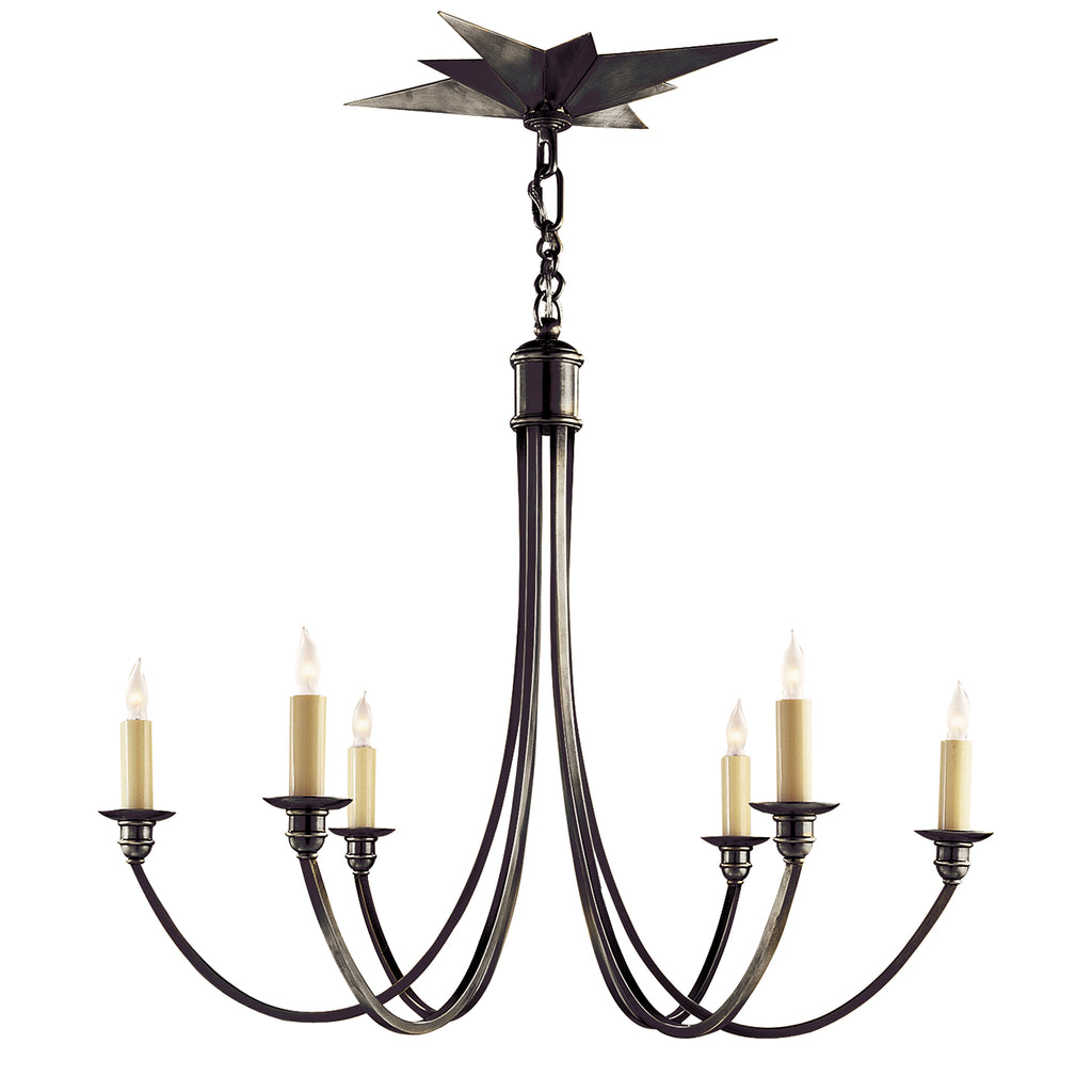 Visual Comfort Signature Canada - SC 5001BZ - Six Light Chandelier - Venetian - Bronze