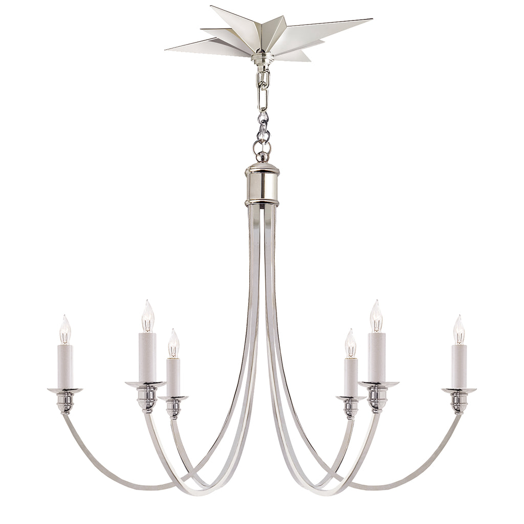 Visual Comfort Signature Canada - SC 5001PN - Six Light Chandelier - Venetian - Polished Nickel