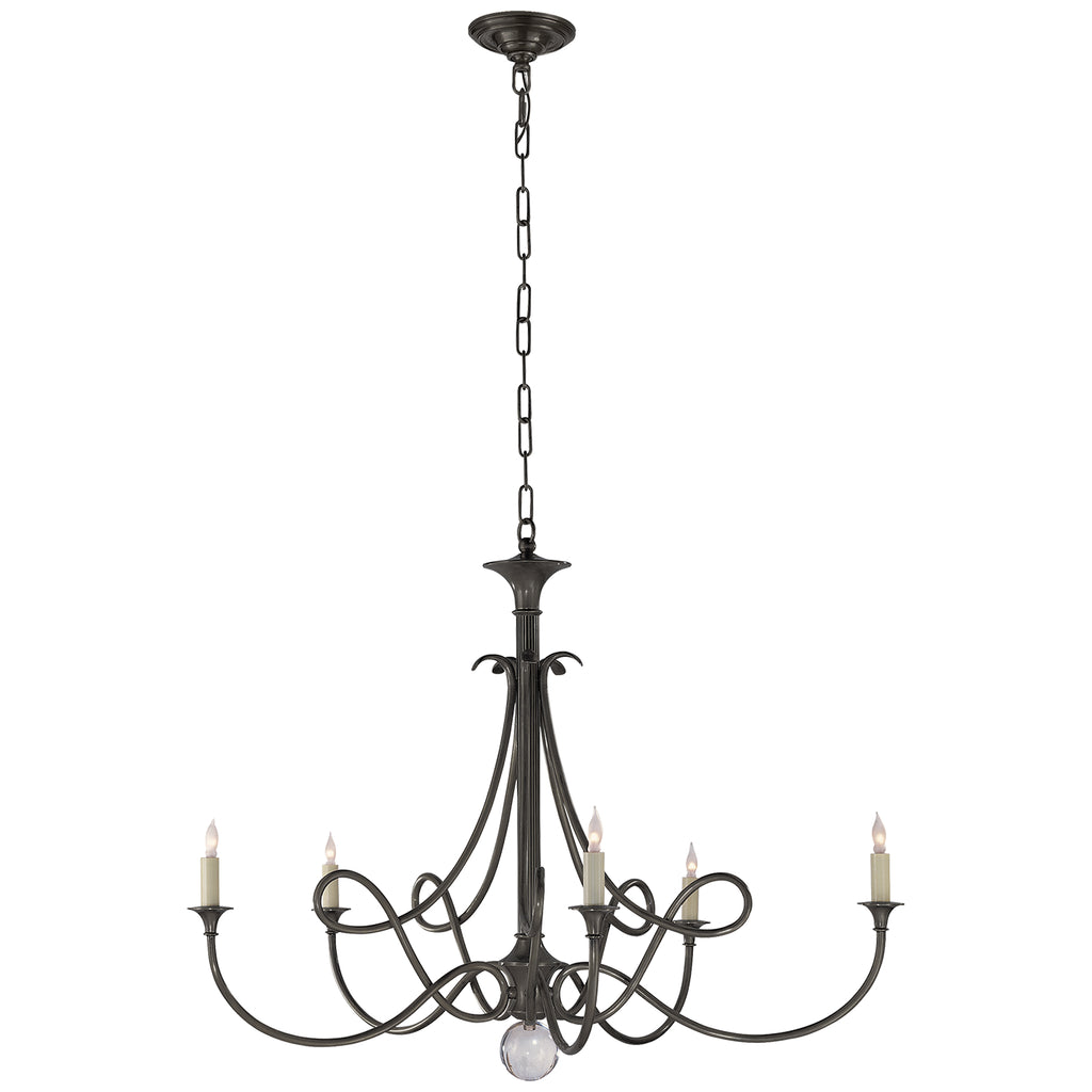 Visual Comfort Signature Canada - SC 5005BZ - Five Light Chandelier - Double Twist - Bronze