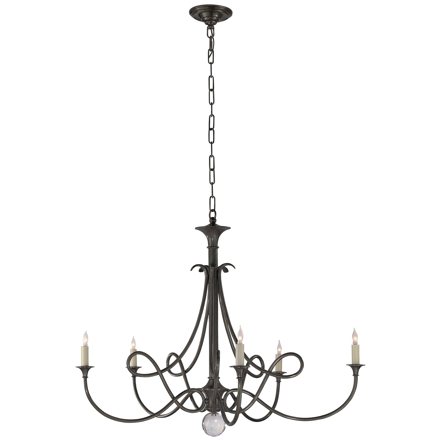 Visual Comfort Signature Canada - SC 5005BZ - Five Light Chandelier - Double Twist - Bronze