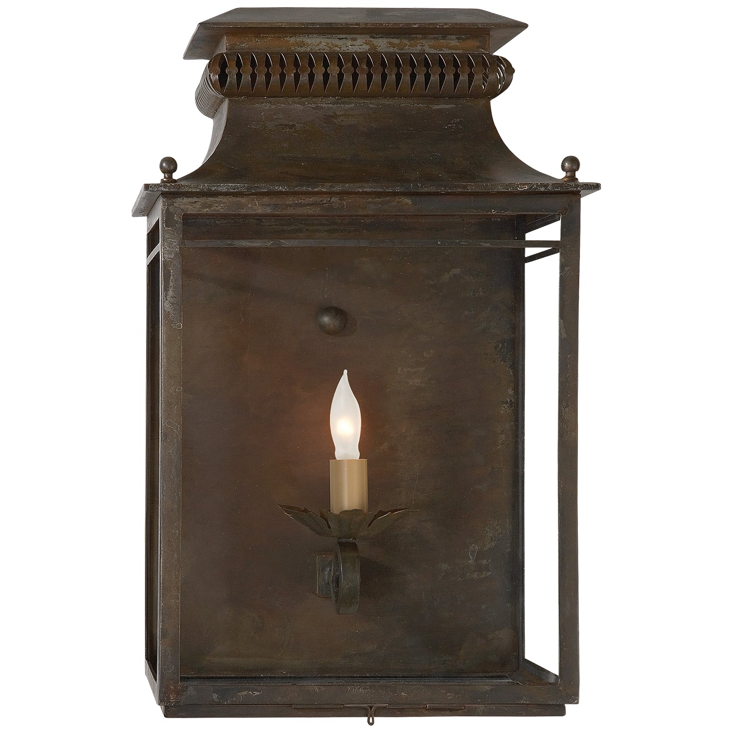 Visual Comfort Signature Canada - SK 2301AZ - One Light Wall Sconce - Flea Market Lantern - Antique Zinc