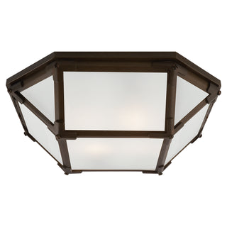 Visual Comfort Signature Canada - SK 4008AZ-FG - Two Light Flush Mount - Morris - Antique Zinc