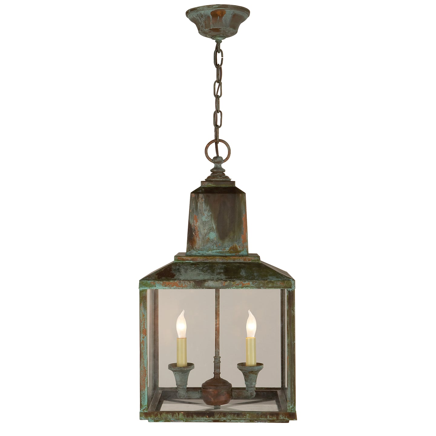 Visual Comfort Signature Canada - SK 5007VG - Two Light Lantern - Brantley - Verdigris