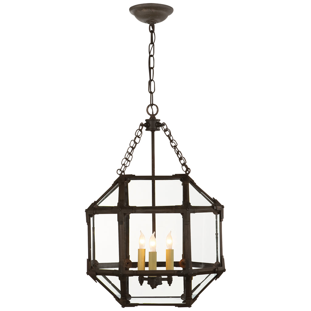 Visual Comfort Signature Canada - SK 5008AZ-CG - Three Light Lantern - Morris - Antique Zinc