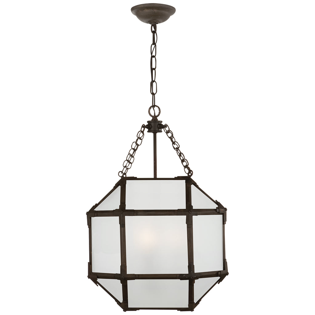 Visual Comfort Signature Canada - SK 5008AZ-FG - Three Light Lantern - Morris - Antique Zinc