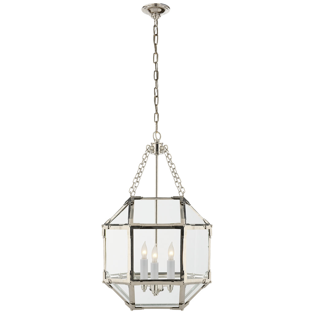 Visual Comfort Signature Canada - SK 5008PN-CG - Three Light Lantern - Morris - Polished Nickel