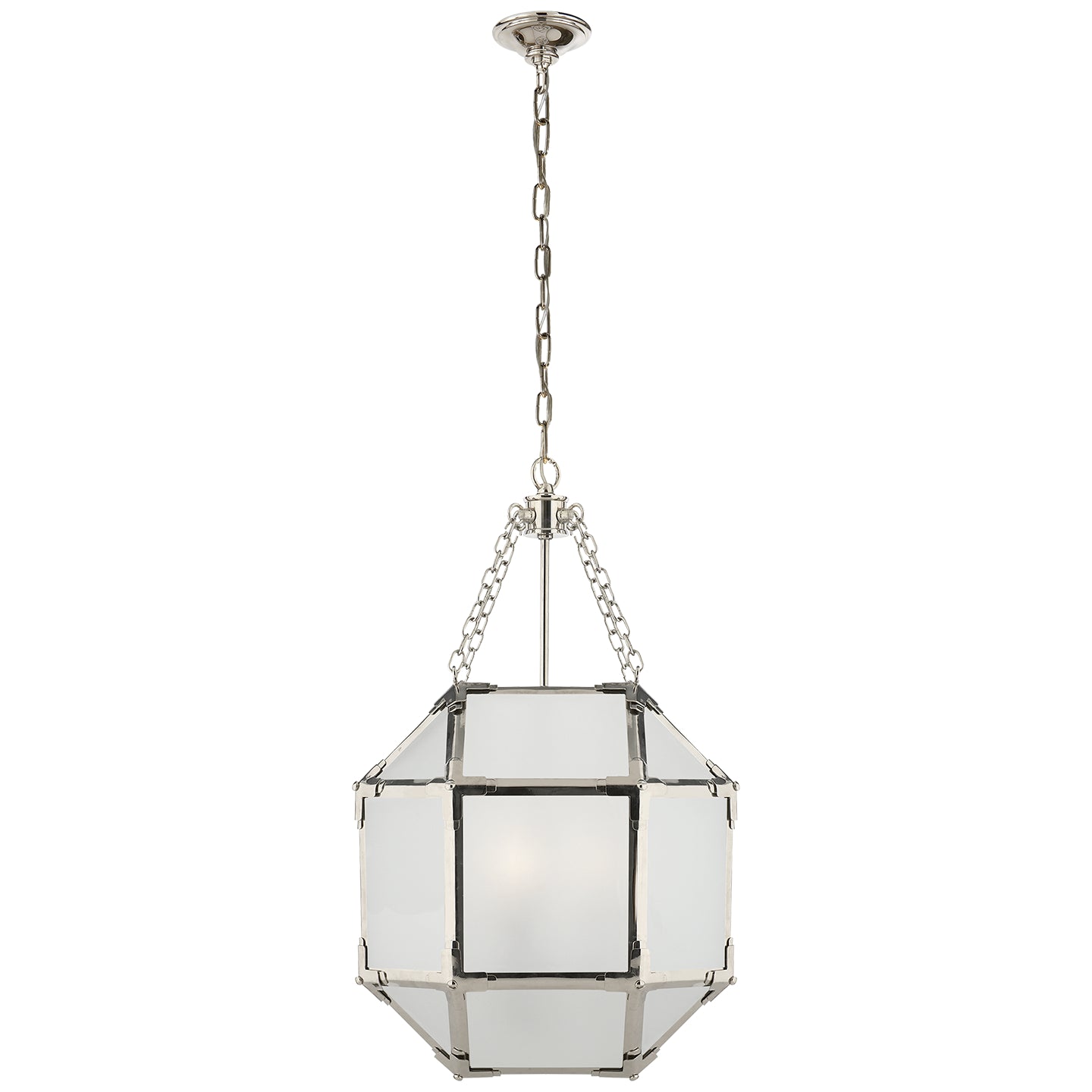 Visual Comfort Signature Canada - SK 5008PN-FG - Three Light Lantern - Morris - Polished Nickel