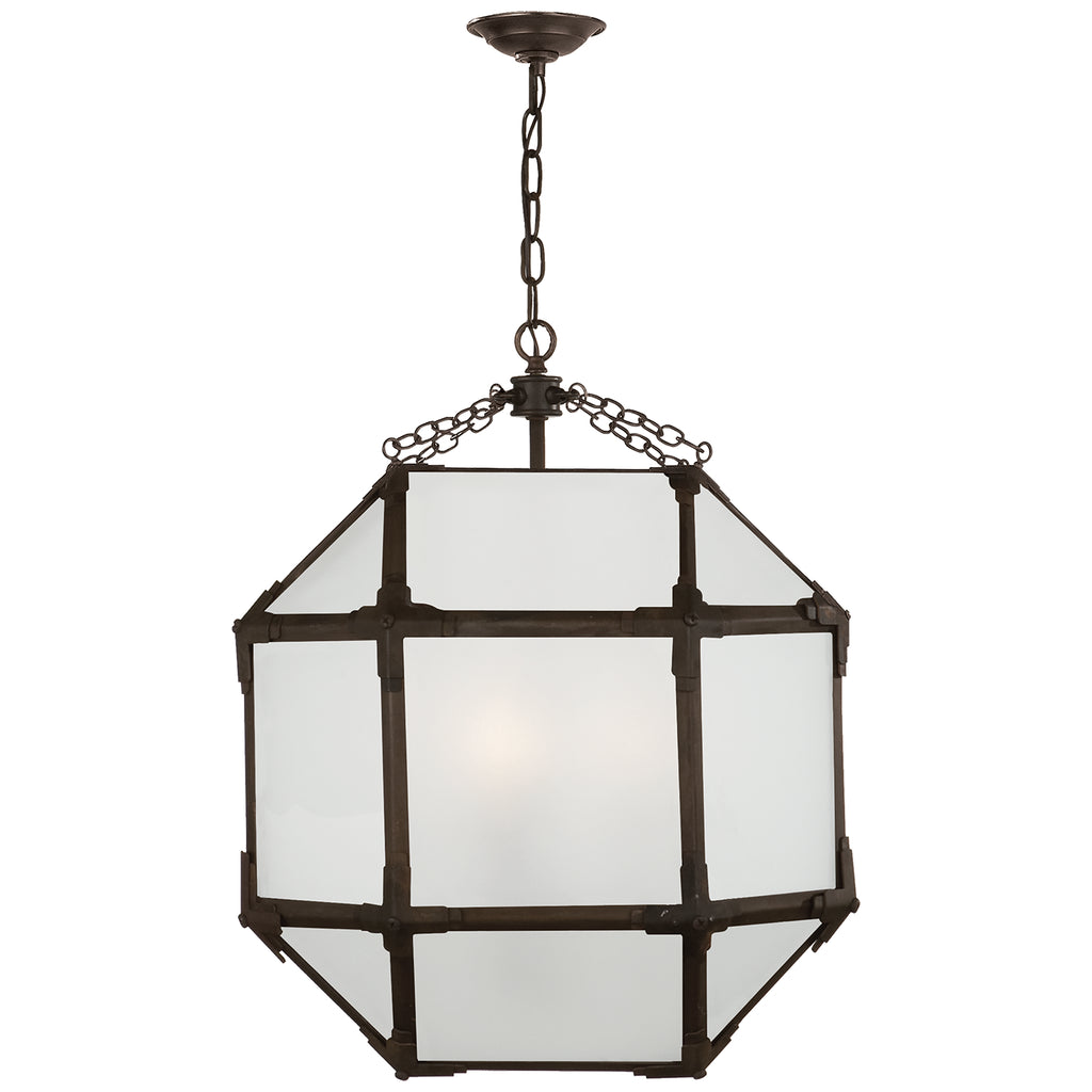 Visual Comfort Signature Canada - SK 5009AZ-FG - Three Light Lantern - Morris - Antique Zinc
