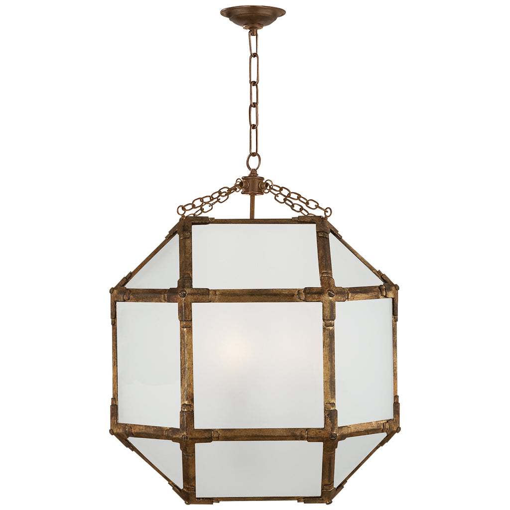 Visual Comfort Signature Canada - SK 5009GI-FG - Three Light Lantern - Morris - Gilded Iron