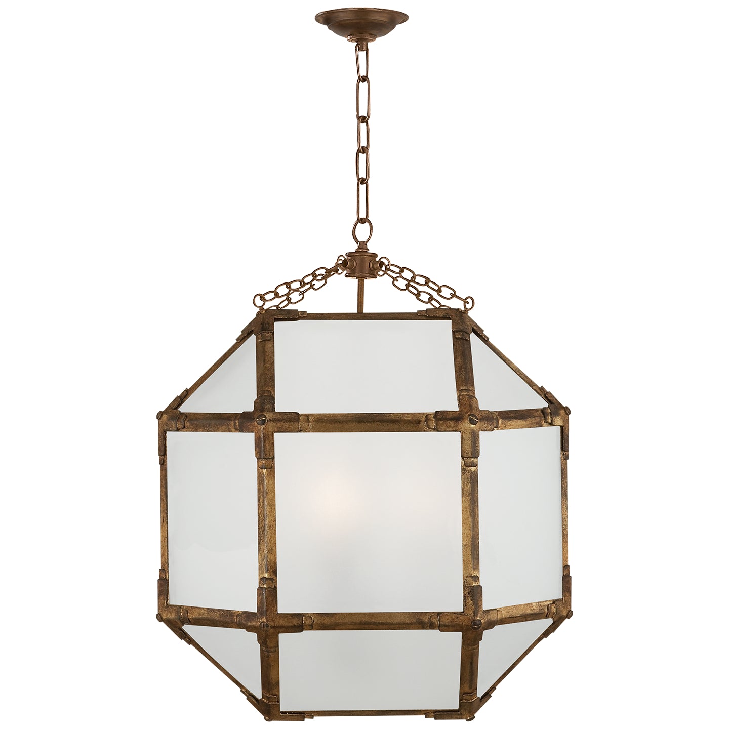 Visual Comfort Signature Canada - SK 5009GI-FG - Three Light Lantern - Morris - Gilded Iron