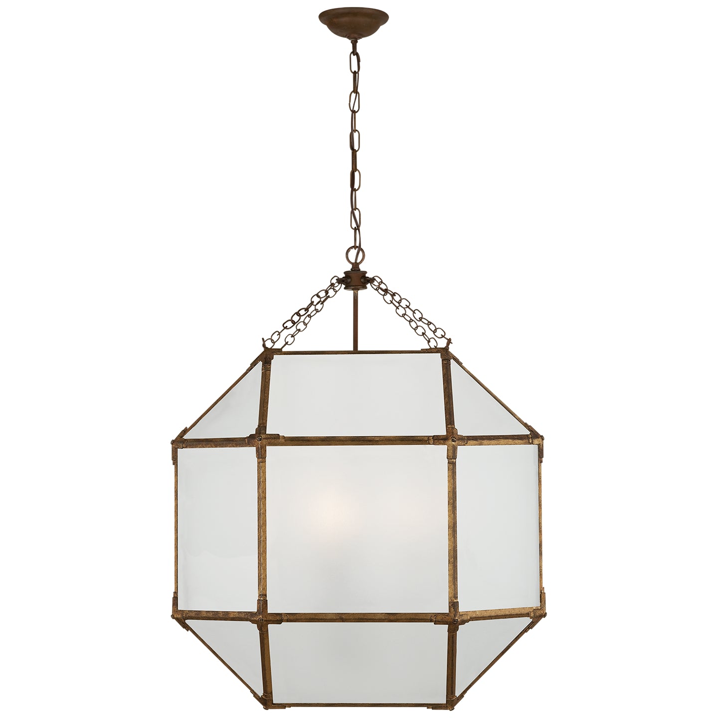 Visual Comfort Signature Canada - SK 5010GI-FG - Three Light Lantern - Morris - Gilded Iron