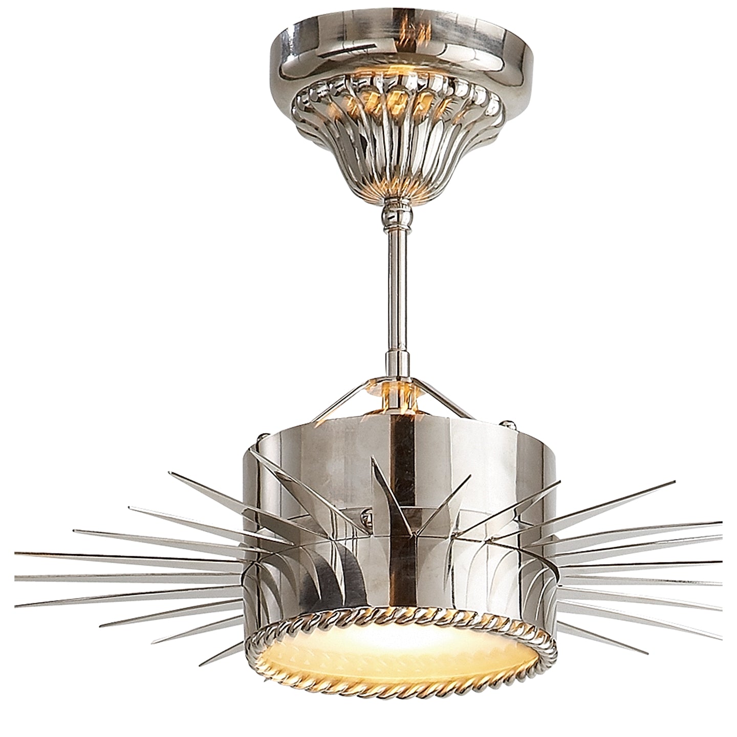 Soleil One Light Semi Flush Mount