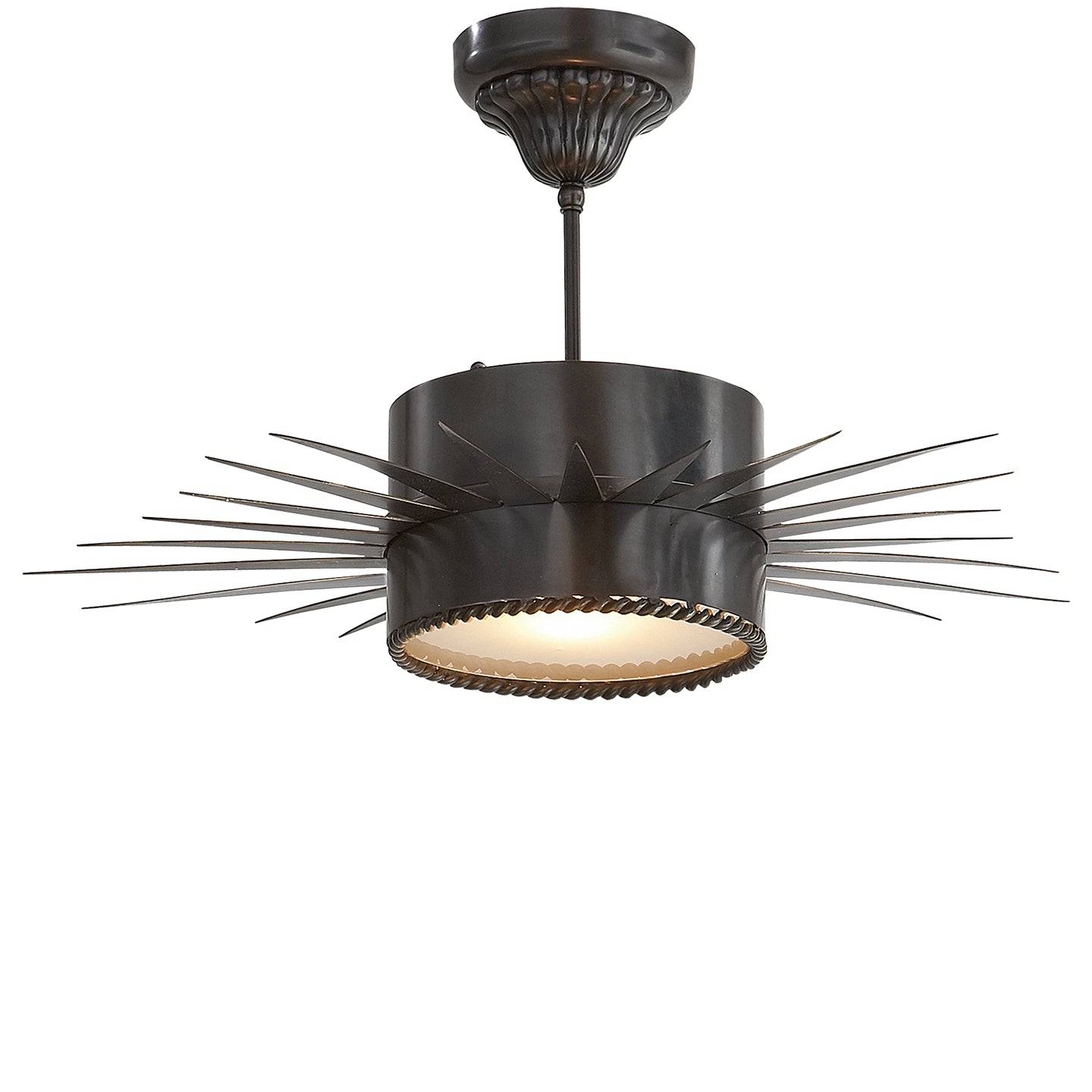 Soleil One Light Semi Flush Mount