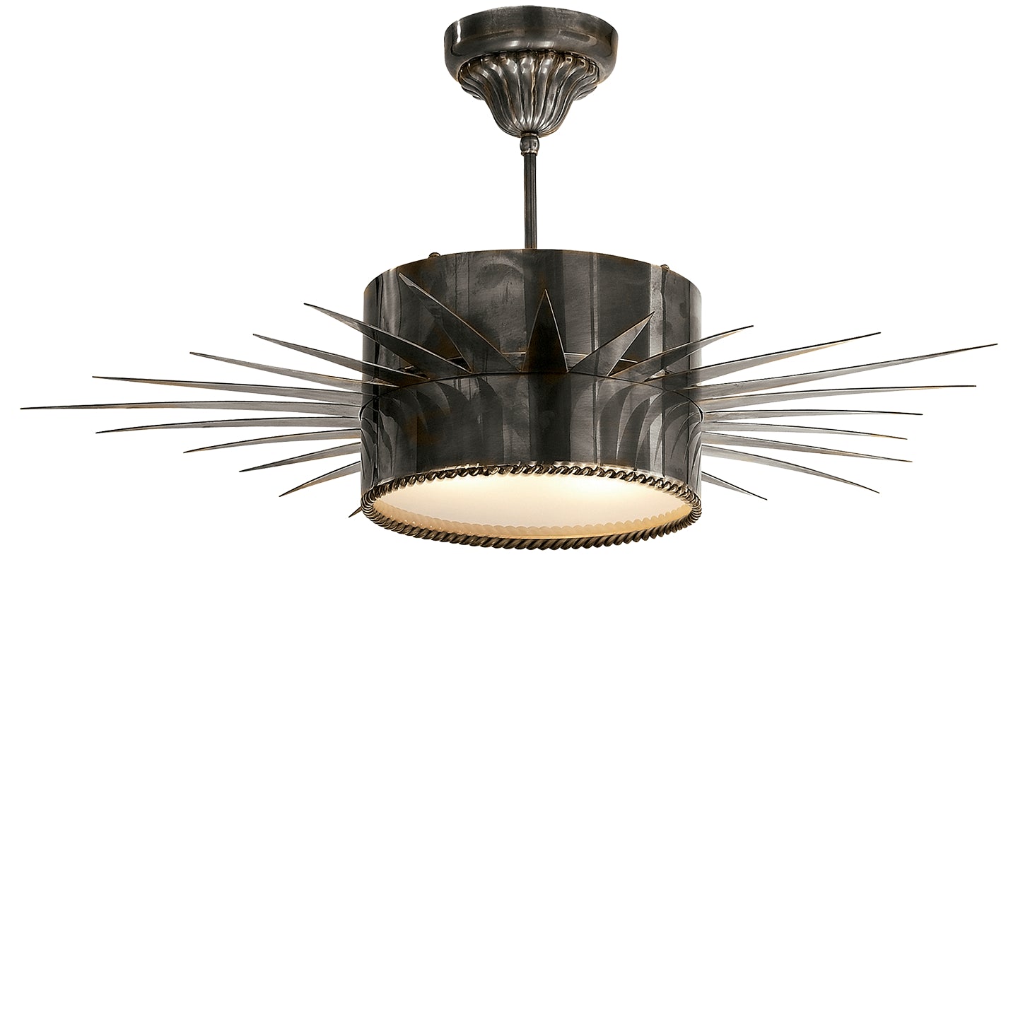 Visual Comfort Signature Canada - SK 5202BZ - Two Light Semi Flush Mount - Soleil - Bronze