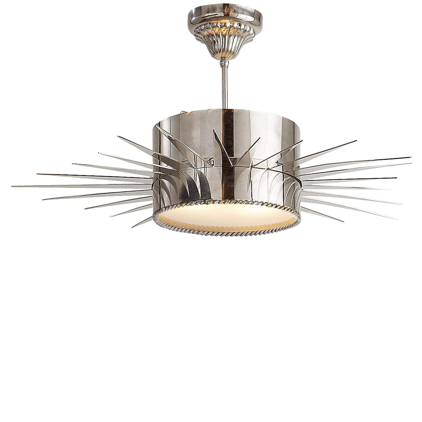 Visual Comfort Signature Canada - SK 5202PN - Two Light Semi Flush Mount - Soleil - Polished Nickel