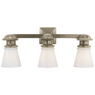 Visual Comfort Signature Canada - SL 2153AN-WG - Three Light Wall Sconce - Ny Subway - Antique Nickel