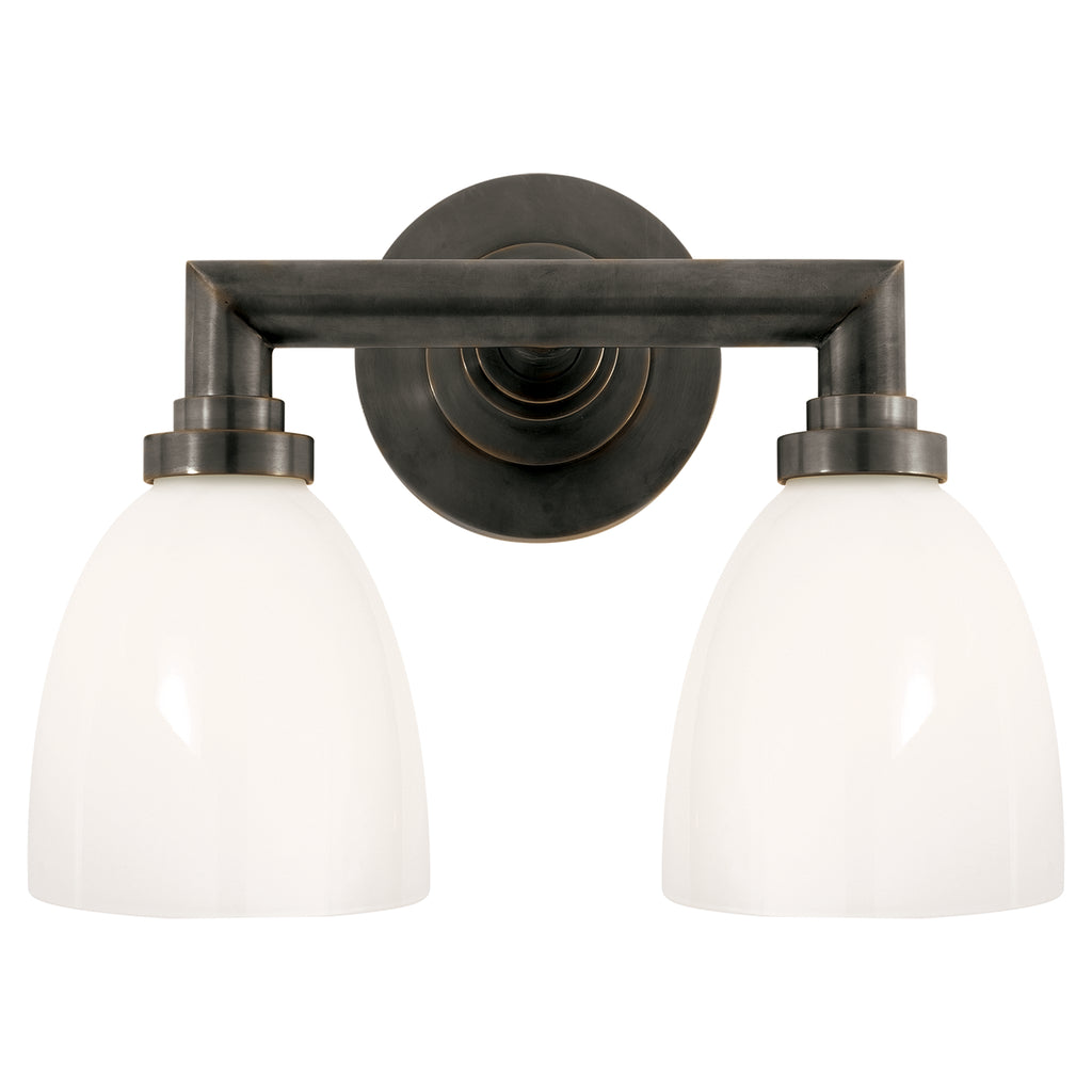 Visual Comfort Signature Canada - SL 2842BZ-WG - Two Light Bath Sconce - Wilton - Bronze