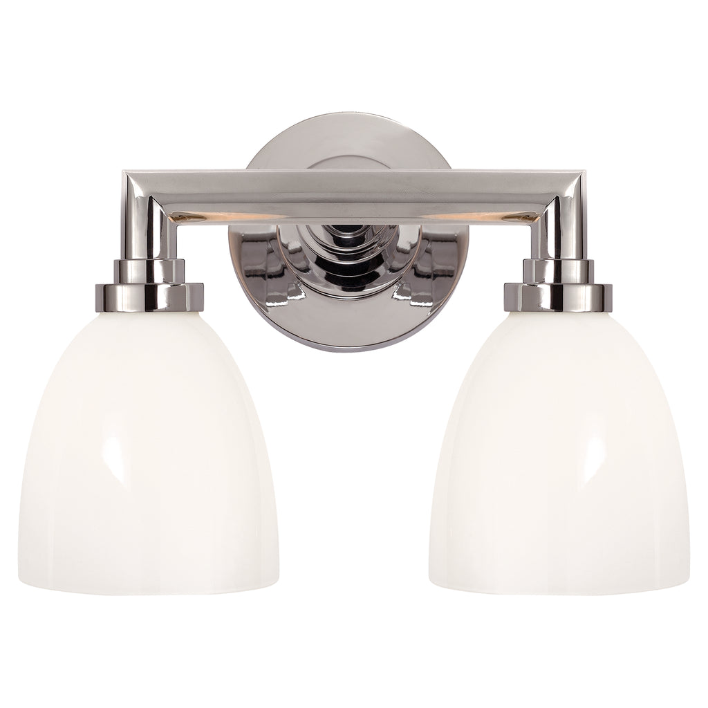 Visual Comfort Signature Canada - SL 2842CH-WG - Two Light Bath Sconce - Wilton - Chrome