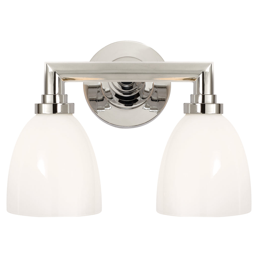 Visual Comfort Signature Canada - SL 2842PN-WG - Two Light Bath Sconce - Wilton - Polished Nickel