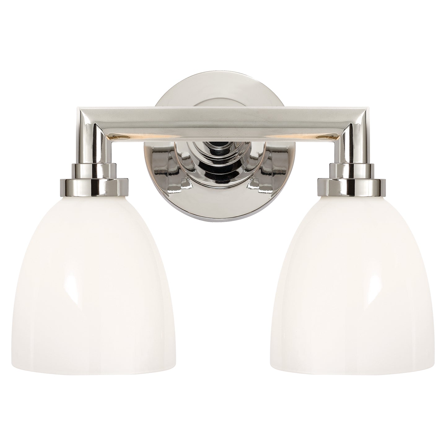 Visual Comfort Signature Canada - SL 2842PN-WG - Two Light Bath Sconce - Wilton - Polished Nickel