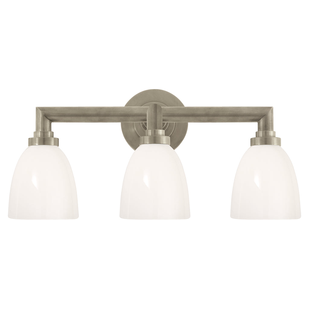 Visual Comfort Signature Canada - SL 2843AN-WG - Three Light Bath Sconce - Wilton - Antique Nickel