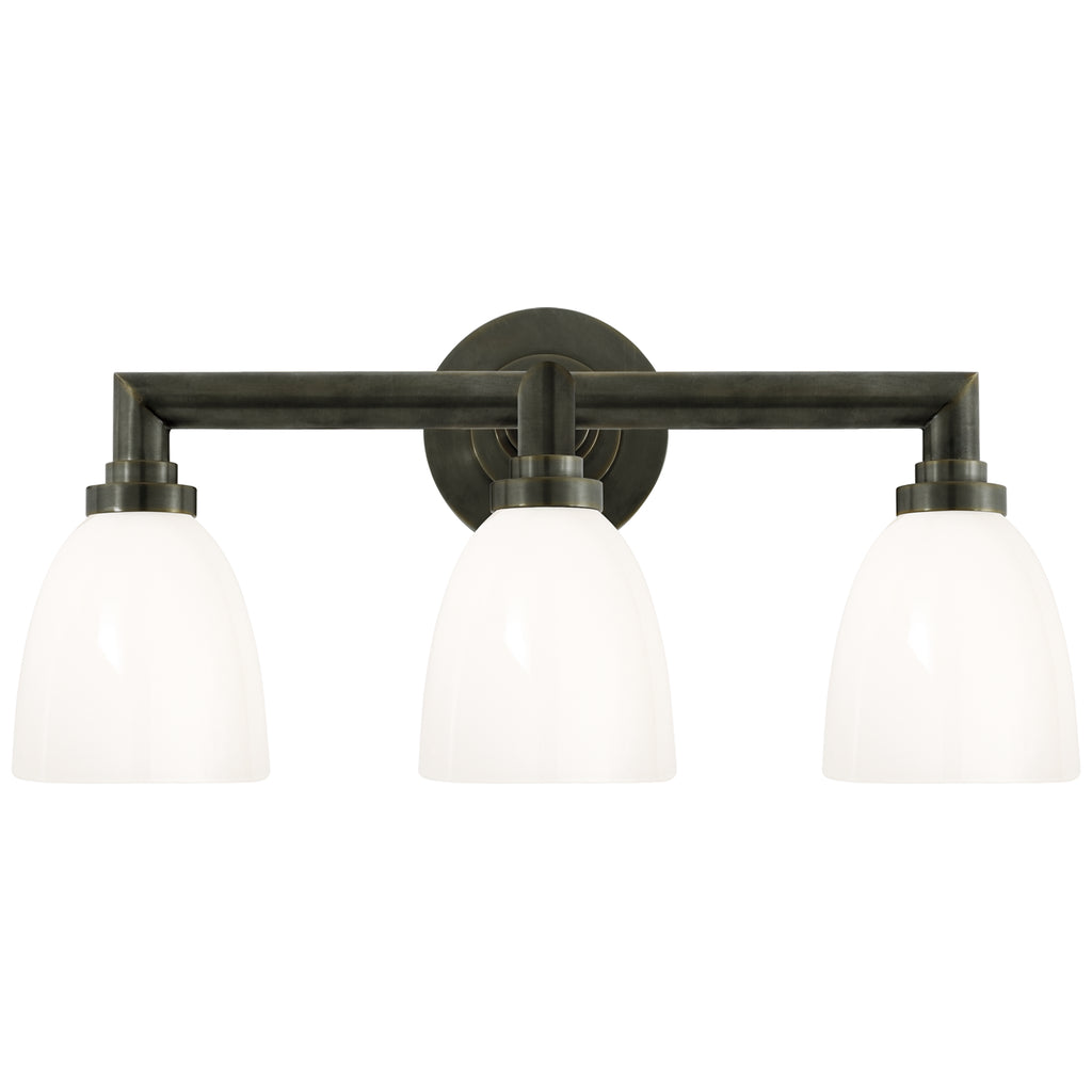 Visual Comfort Signature Canada - SL 2843BZ-WG - Three Light Bath Sconce - Wilton - Bronze