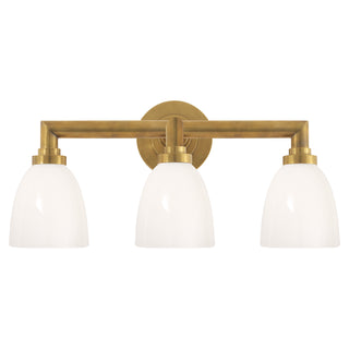 Visual Comfort Signature Canada - SL 2843HAB-WG - Three Light Bath Sconce - Wilton - Hand-Rubbed Antique Brass