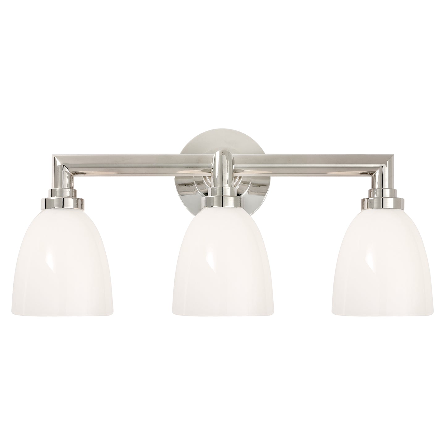 Visual Comfort Signature Canada - SL 2843PN-WG - Three Light Bath Sconce - Wilton - Polished Nickel