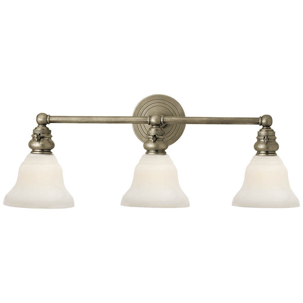 Visual Comfort Signature Canada - SL 2933AN/SLEG-WG - Three Light Wall Sconce - Boston - Antique Nickel