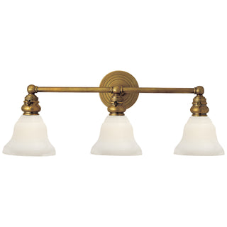 Visual Comfort Signature Canada - SL 2933HAB/SLEG-WG - Three Light Wall Sconce - Boston - Hand-Rubbed Antique Brass
