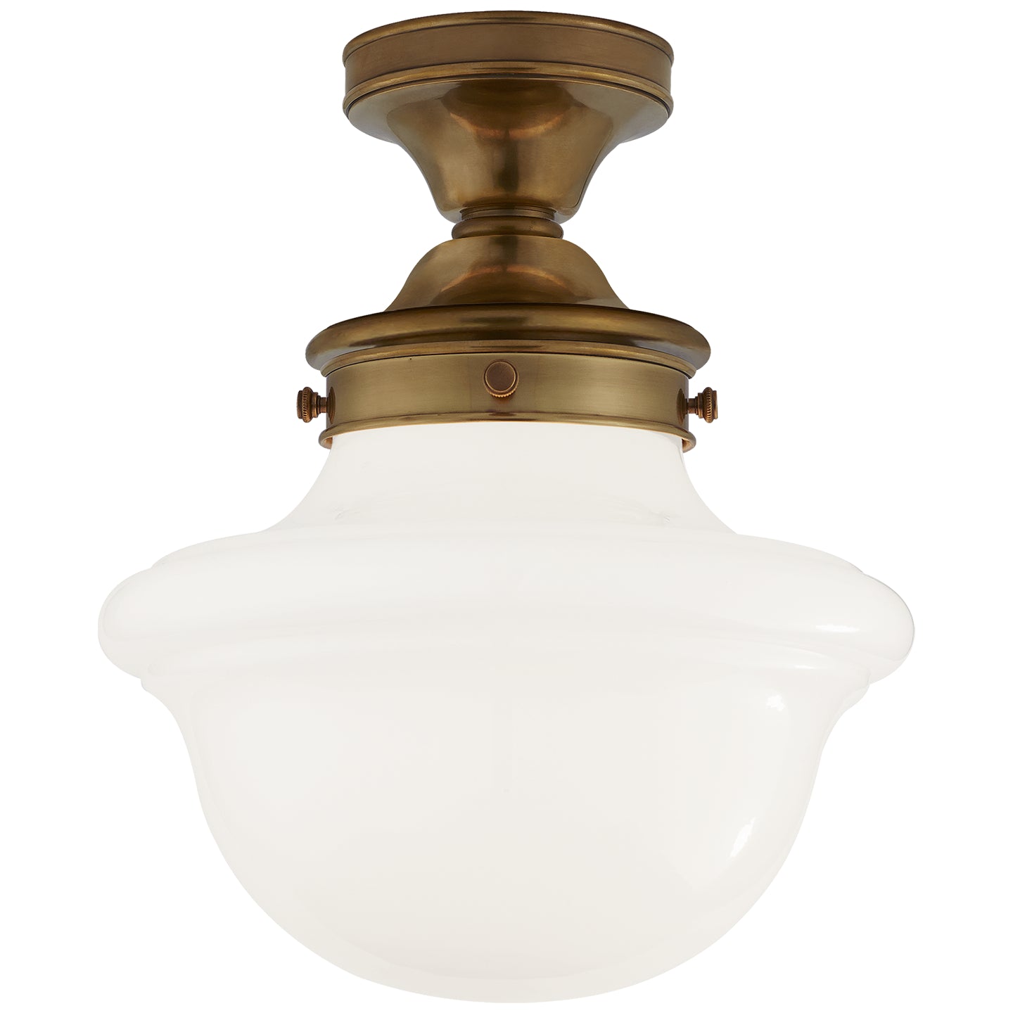 Visual Comfort Signature Canada - SL 4121HAB-WG - One Light Flush Mount - Edmond - Hand-Rubbed Antique Brass