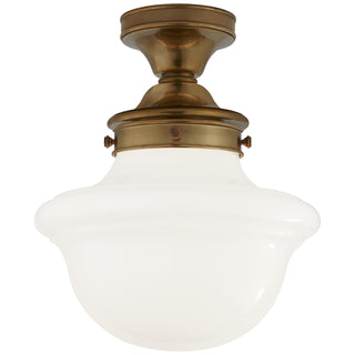 Visual Comfort Signature Canada - SL 4121HAB-WG - One Light Flush Mount - Edmond - Hand-Rubbed Antique Brass