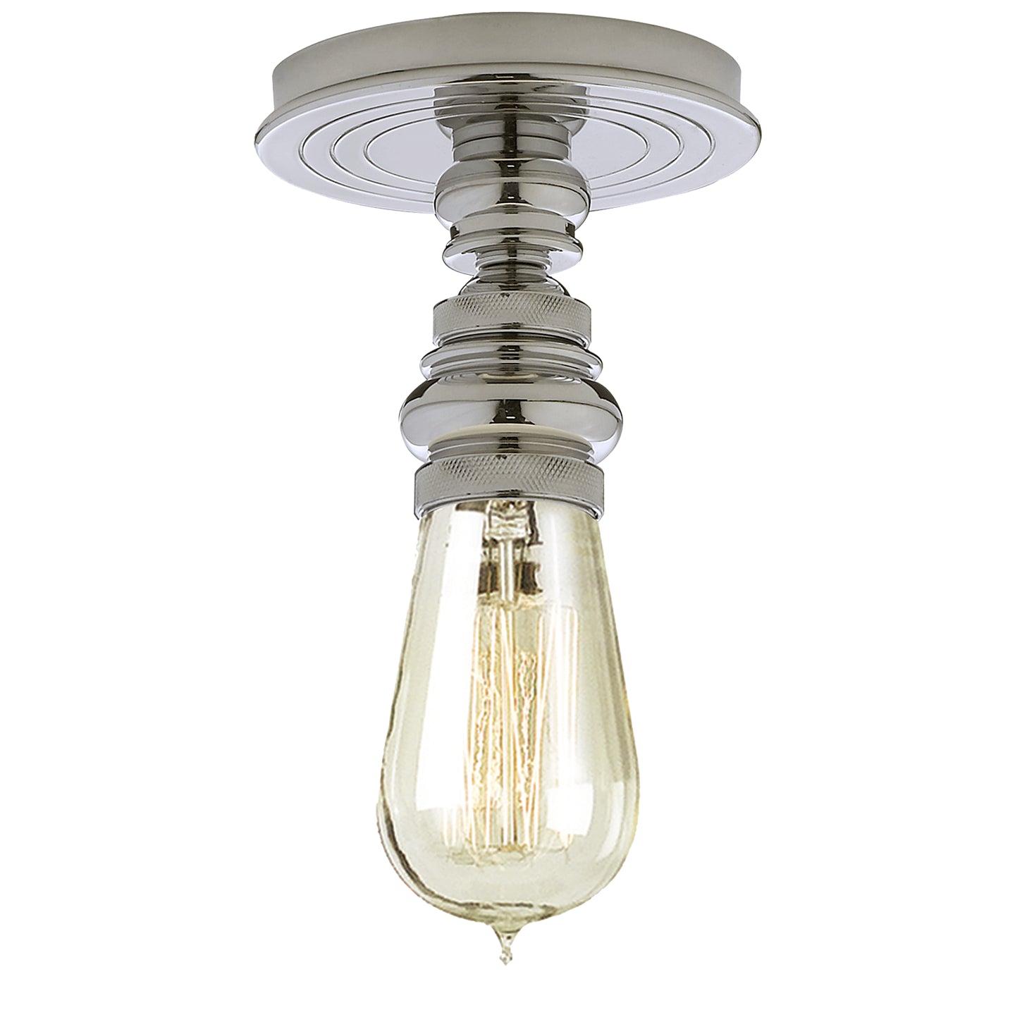 Visual Comfort Signature Canada - SL 5001PN - One Light Flush Mount - Boston - Polished Nickel