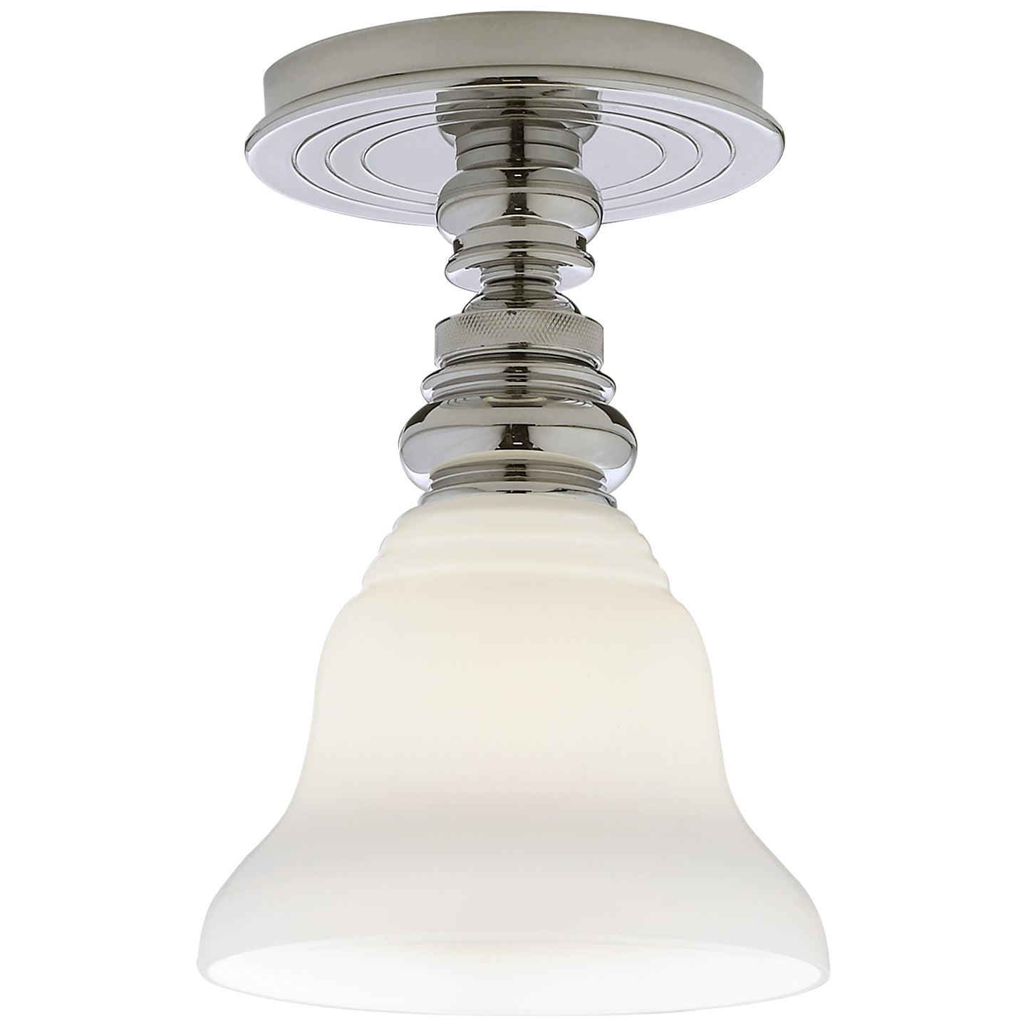 Visual Comfort Signature Canada - SL 5001PN/SLEG-WG - One Light Flush Mount - Boston - Polished Nickel