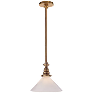 Visual Comfort Signature Canada - SL 5125HAB-WG1 - One Light Pendant - Boston - Hand-Rubbed Antique Brass