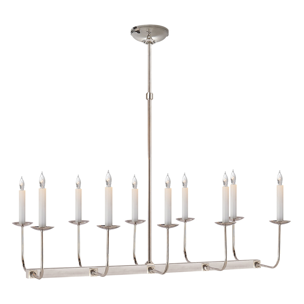 Visual Comfort Signature Canada - SL 5863PN - Ten Light Chandelier - Linear Branched - Polished Nickel