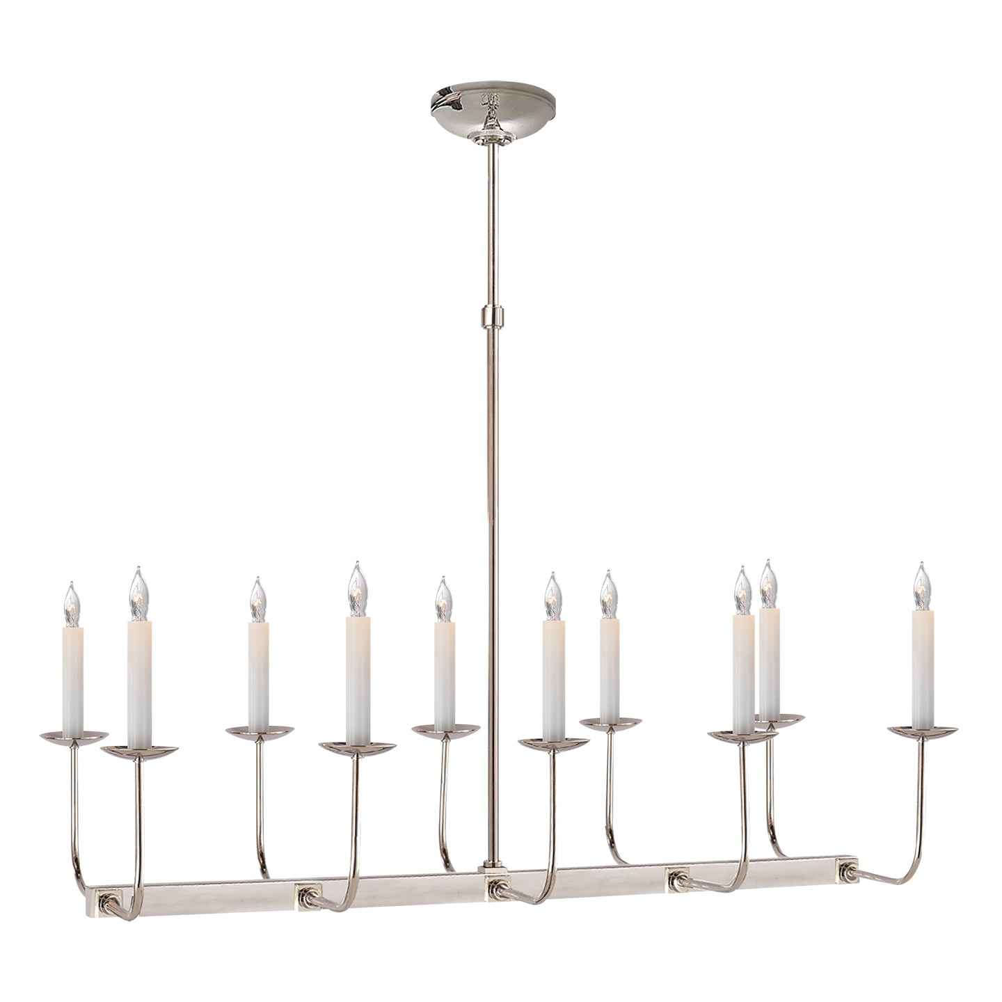 Visual Comfort Signature Canada - SL 5863PN - Ten Light Chandelier - Linear Branched - Polished Nickel