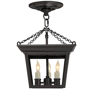 Semi Flush Cornice Three Light Semi-Flush Mount