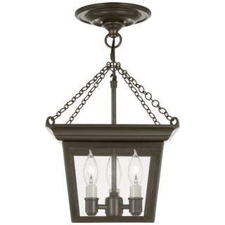Semi Flush Cornice Three Light Semi-Flush Mount